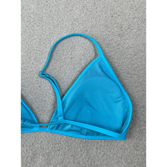 Good American Womens Size 4 / US XL Perfect Fit Bikini Top Atomic Blue NWT - Picture 8 of 10